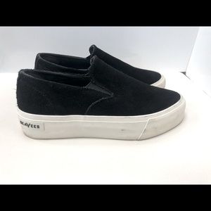 Sea Vees black suede slip one size 7